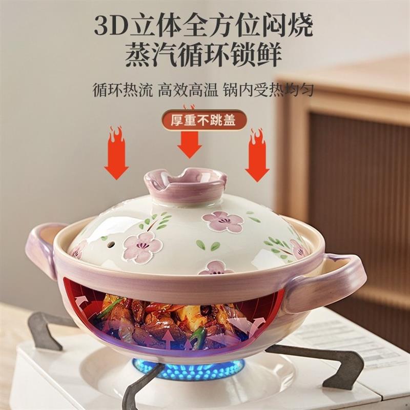 日式砂锅家用明火汤锅耐高温汤锅煲仔饭锅酒店小号锅电陶炉专用锅