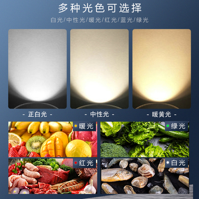 LED超亮光源PAR30轨道灯35W40W服装店COB聚光灯泡E27商场彩光灯芯