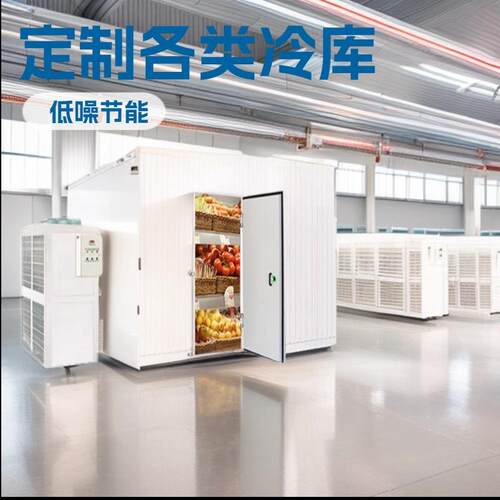 鸡肉牛肉鱼类小型冷冻库厂家超市酒店水果蔬菜生鲜冷藏库全套设备