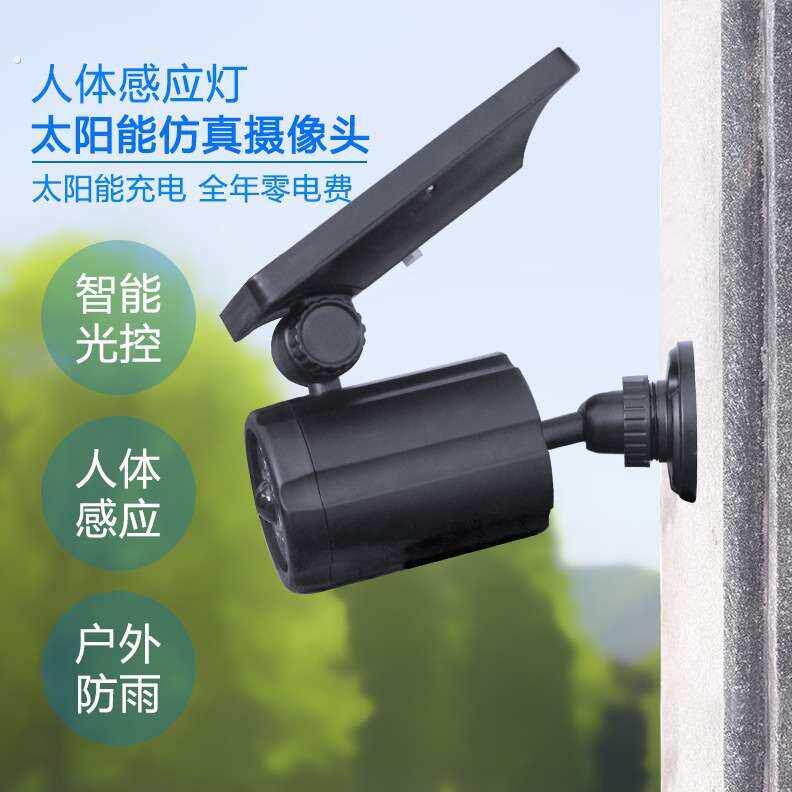 新款户外庭院挂灯仿真摄像头壁灯人体红外感应室内家用路灯