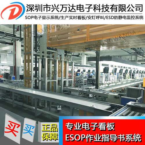 兴万达看板方案/ESOP电子看板/sop电子显示系统车间生产电子看板
