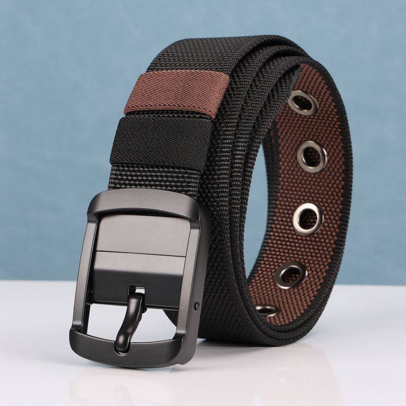 【下单立减20】双面可用高质量弹力裤带扣头可旋转皮带反光带