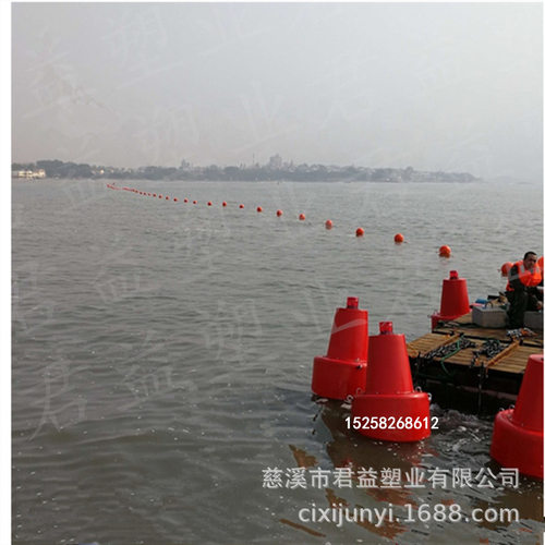 直径1.5米立式锥形塑料航标 漂浮水面海洋塑料警示浮标