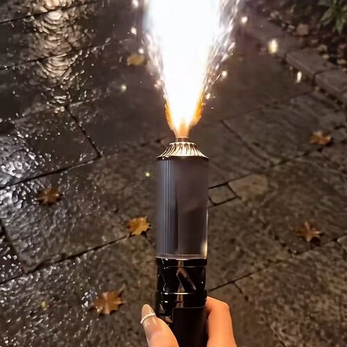 焦点氛围棒手持喷花机喷枪两用婚庆节日拍照户外烟花礼花打火机