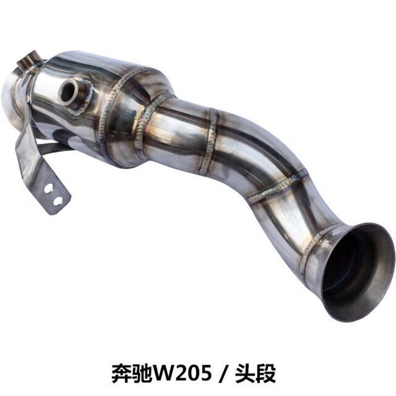 适用于奔驰W205 C180 C200 C260 A35/A45头段 头焦改装排气管阀门