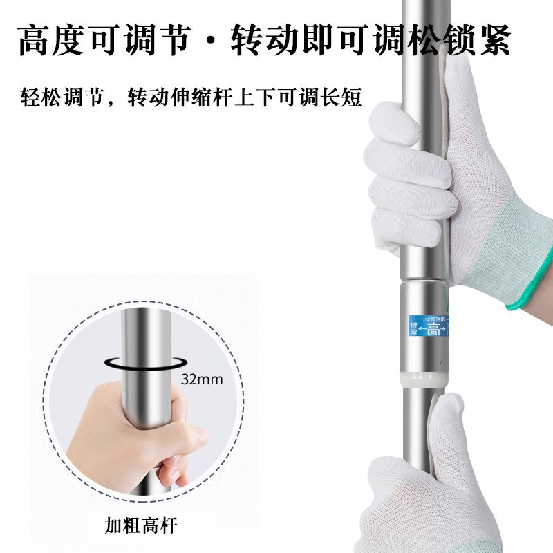 艾尚品格U型双轨道床帘支架学生宿舍上铺下铺通用加粗加厚可伸缩