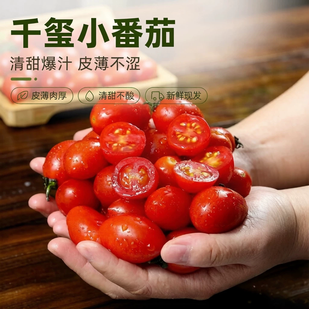 [秒杀]云南樱桃圣女果玲珑小番茄3斤/5斤装应季新鲜水果