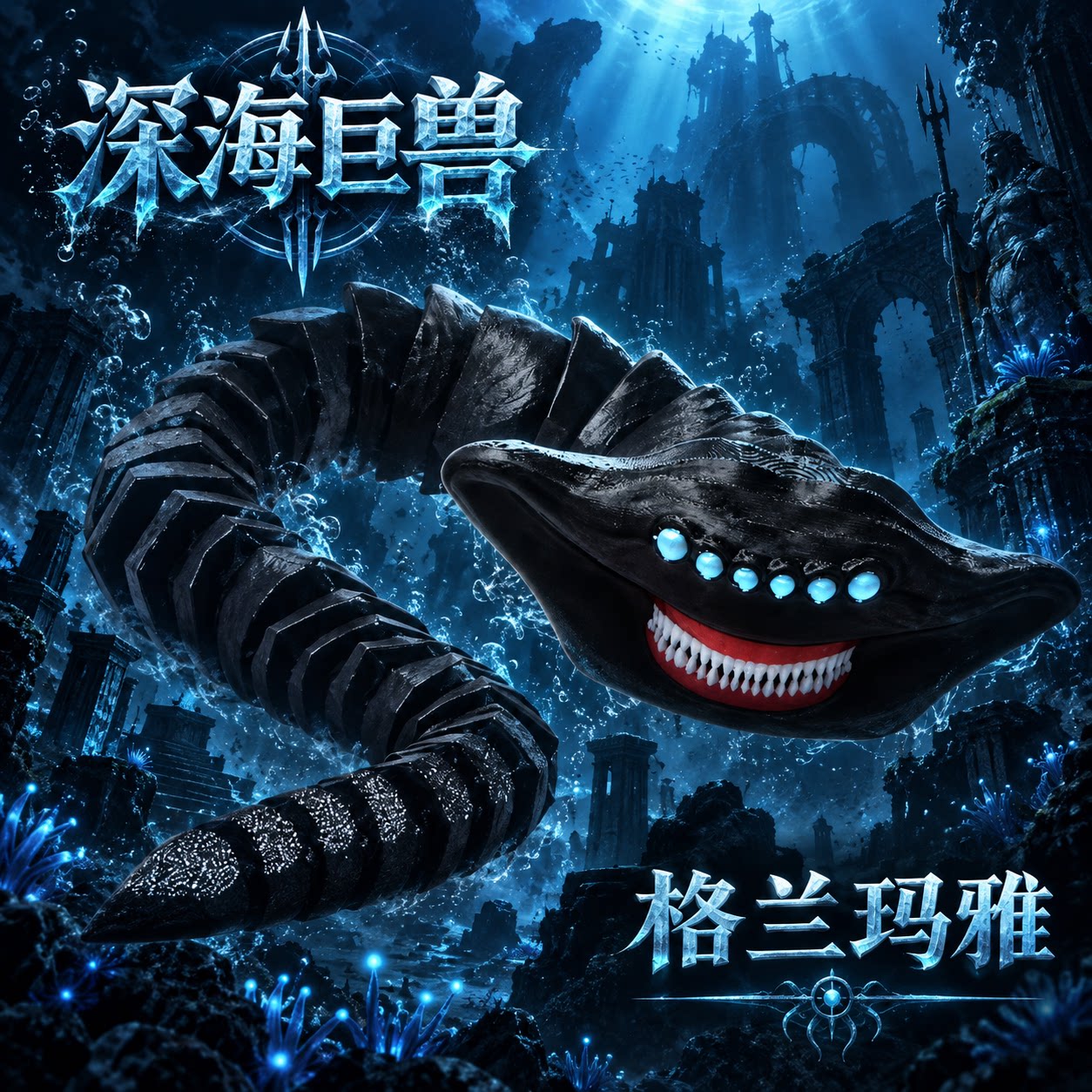 格兰玛雅深海巨兽多关节手办图片