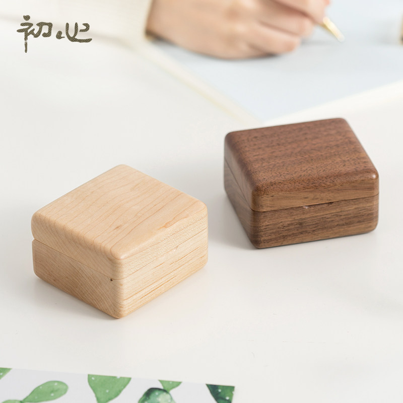 初心木质音乐盒八音盒机芯天空之城送女生生日礼品毕业季礼物实用
