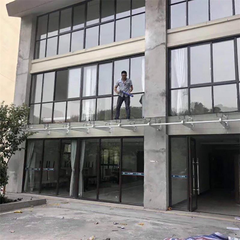 304不锈钢玻璃牛腿支架钢梁雨棚架H型钢结构挑梁配件点式幕墙爪