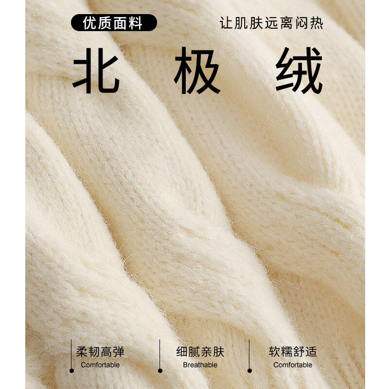复古半高领麻花毛衣女2024年秋冬新款短款内搭打底加厚针织衫上衣
