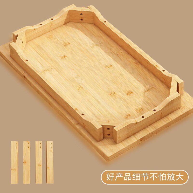 天鸿家用茶几桌子长方形楠竹实木小炕桌组装型榻榻米炕几吃饭桌
