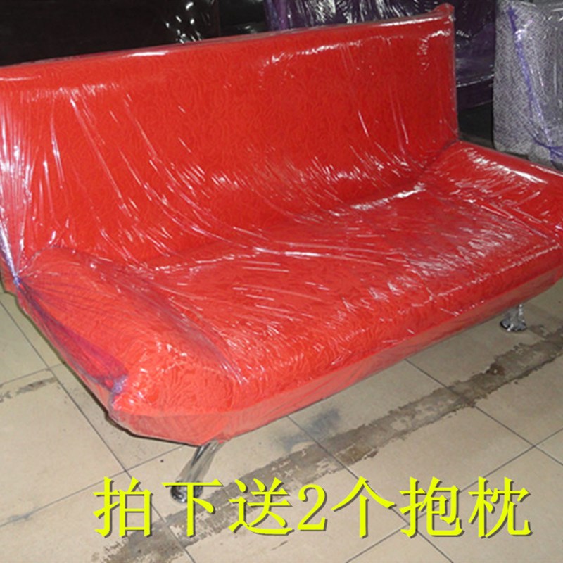 北京包邮小户型多色面料单人双人三人简单折叠功能布艺沙发床