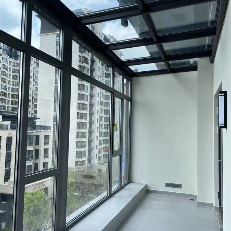 厦门阳光房厂建露天台玻璃顶长城板断桥铝窗隔音耐力板雨棚铝合金