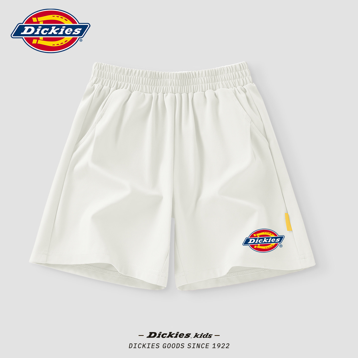 Dickies女童白色裤子2026夏季新款女孩运动短裤速干儿童夏装时尚