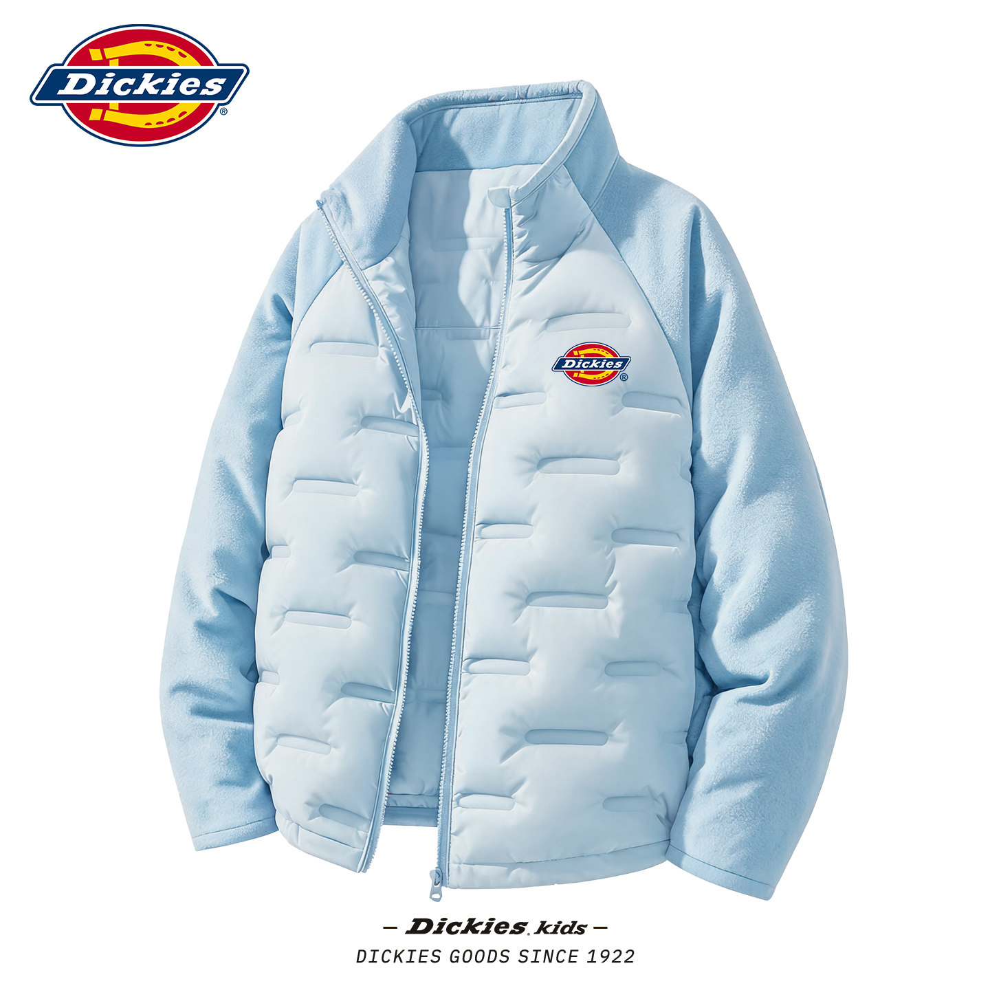 Dickies男童冬季羽绒服2026新款轻薄款儿童冬装运动男孩羽绒内胆图片