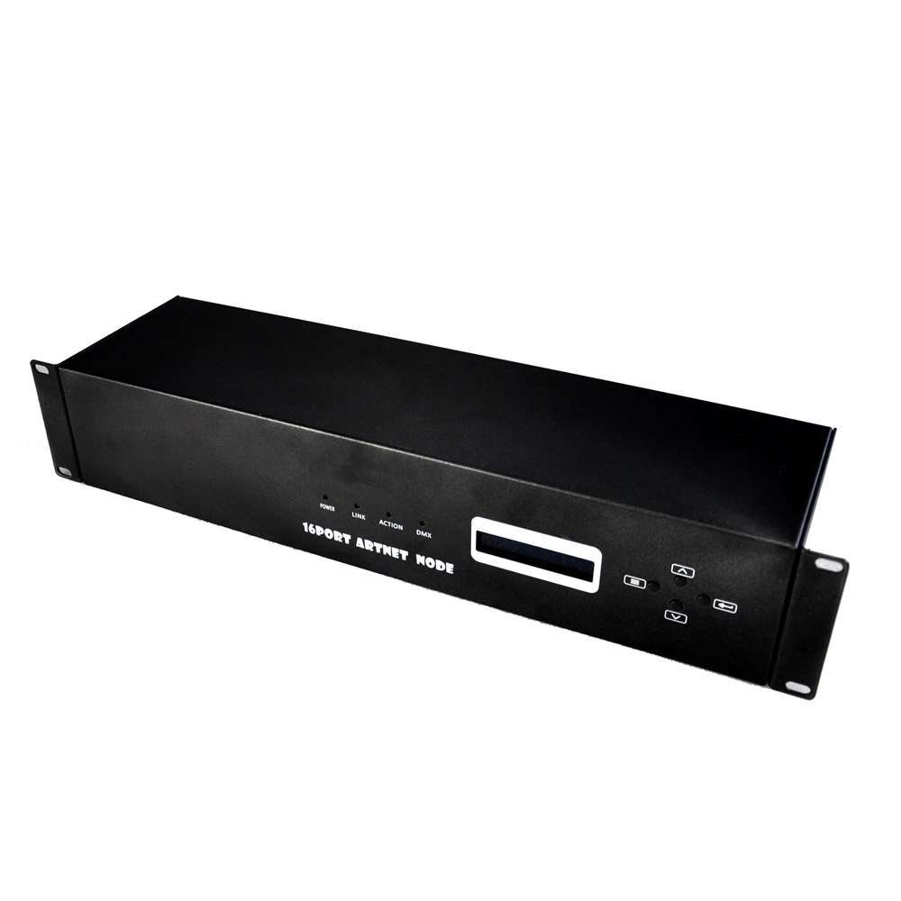 新款16路Art-Net-DMX512网络转化器 Ethernet端口 音响插输入输出