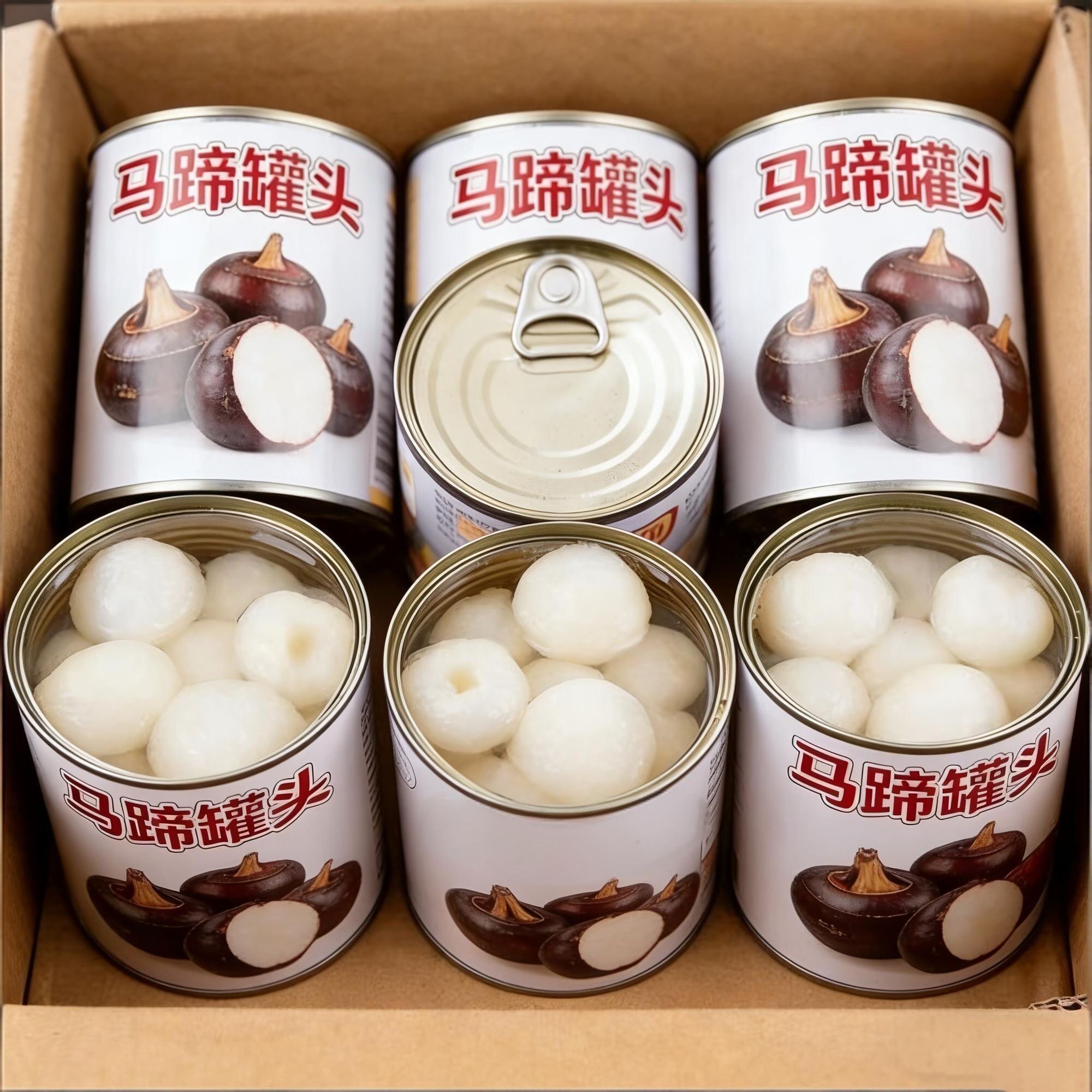 当季新鲜马蹄荸荠罐头整箱大果
