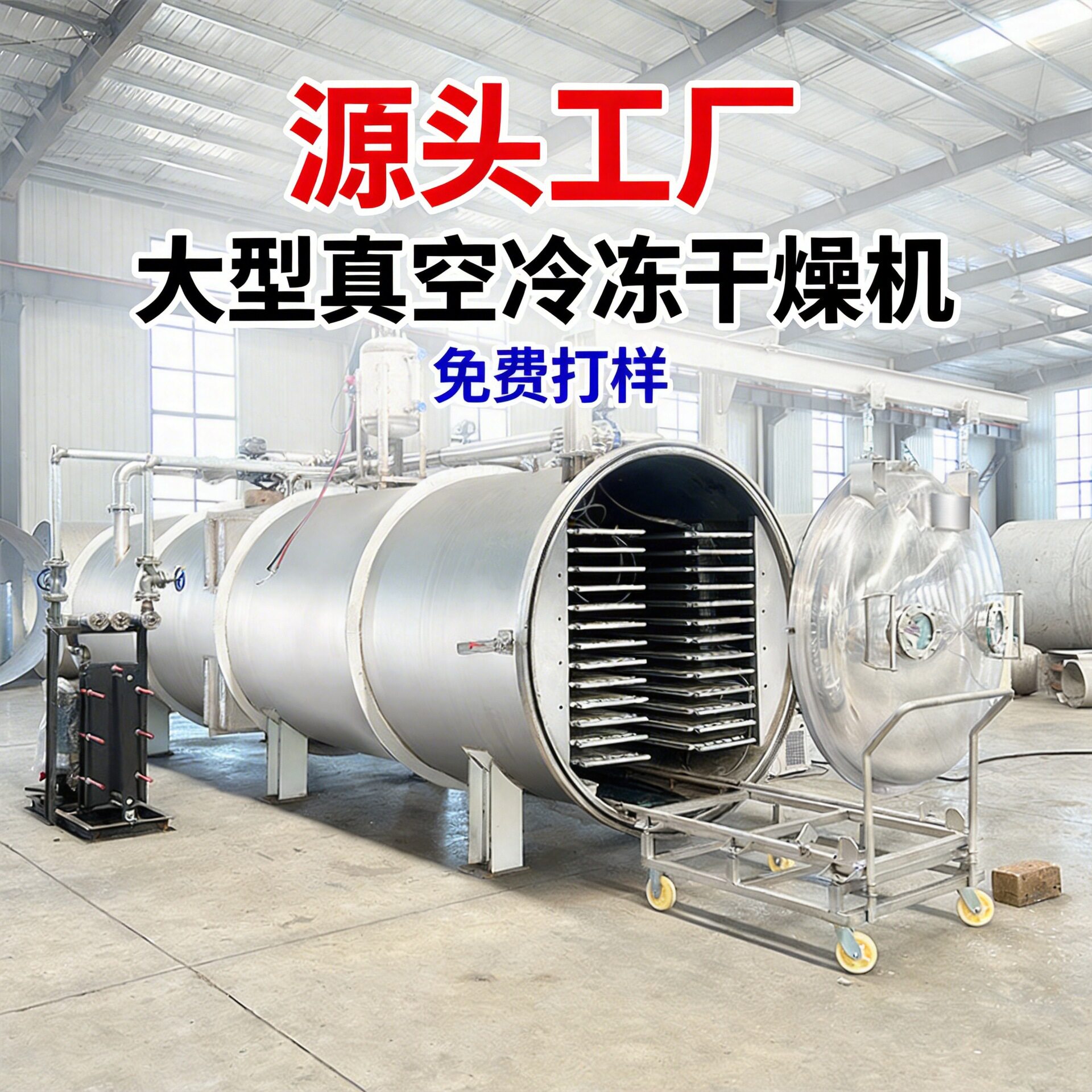 商用真空冷冻干燥机冰淇淋酸奶水果冻干机智能控温节能型冻干设备