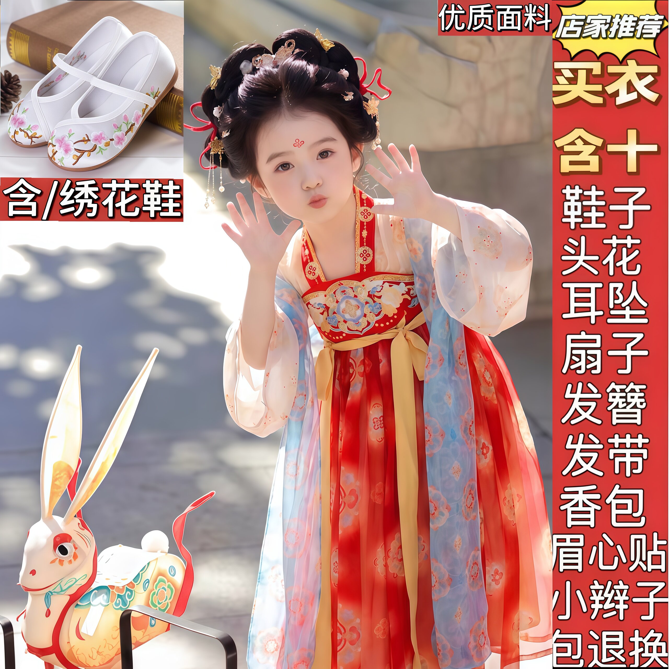 汉服女童儒裙春秋儿童古风古装秋汉服