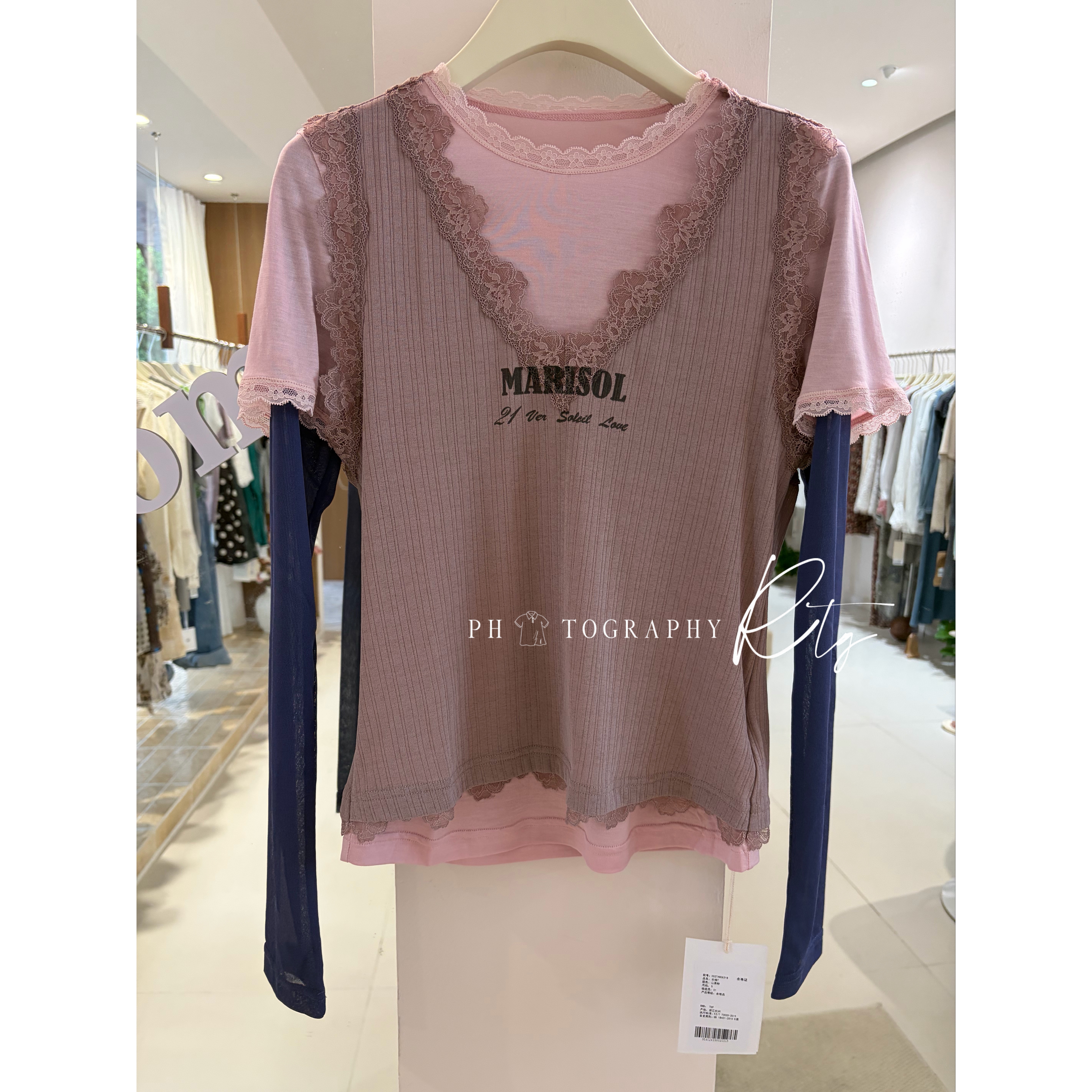 Rtg Clothing新款小众设计师款原单正品潮人单品假三件叠穿长袖T