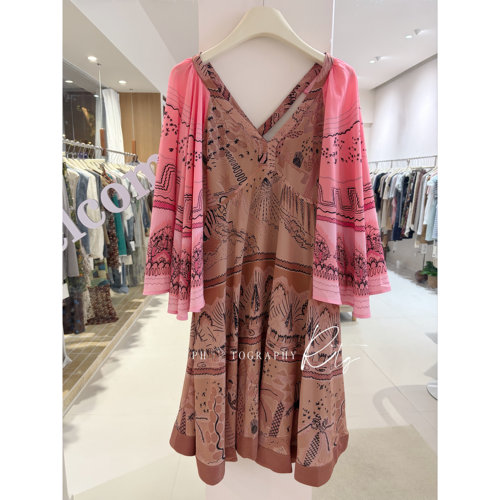 Rtg Clothing新款小众设计师款高端大气上档次气质真丝连衣裙