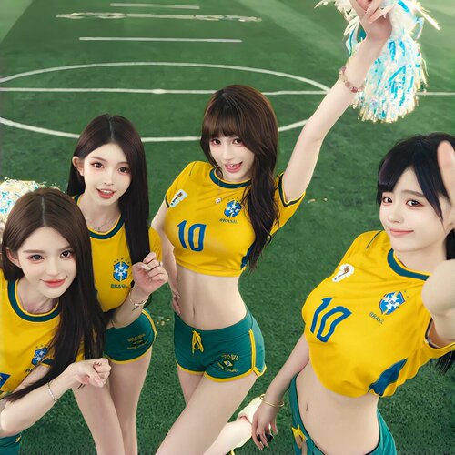 啦啦队足球服巴西2026新款世界杯