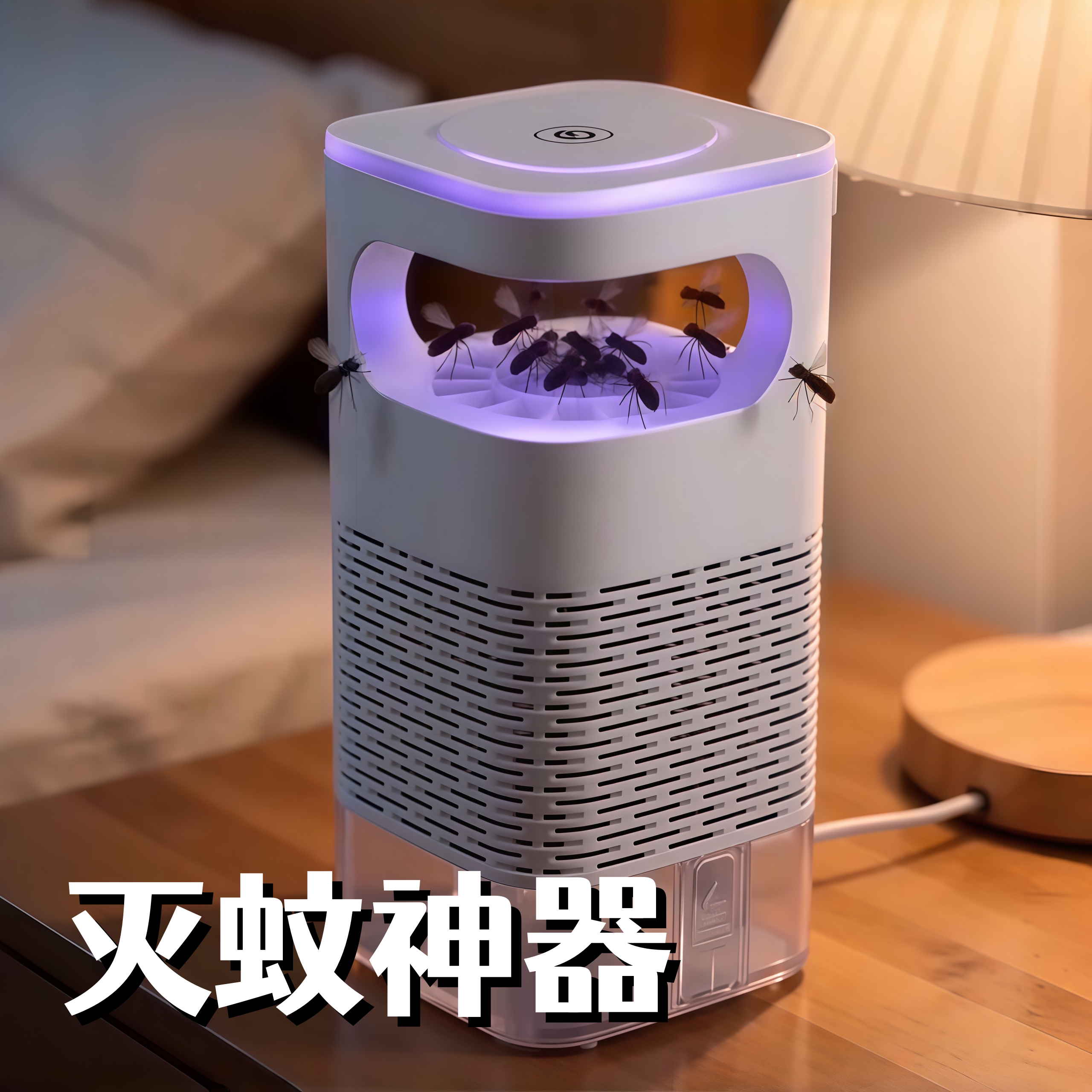 物理诱蚊吸入式灭蚊灯USB充电家用婴幼儿专用灭蝇驱蚊器LED捕蚊灯