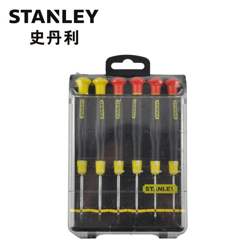 史丹利 6件套一字十字微型螺丝批组套A/B/C 66-392-23/393/394