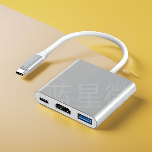 typec转hdmi转换器vga扩展坞usb投影同屏适用Macbook转接头switch