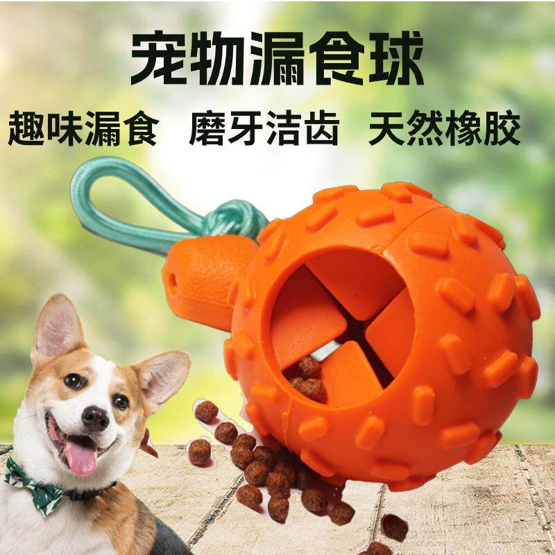 狗狗漏食玩具漏食球耐咬狗丰容玩具磨牙中大型犬解闷神器消耗体力