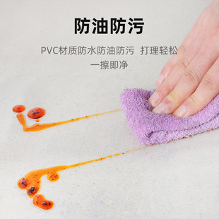 厨房桌面垫pvc透明桌垫防水防油免洗桌布防烫家用塑料台垫子台面