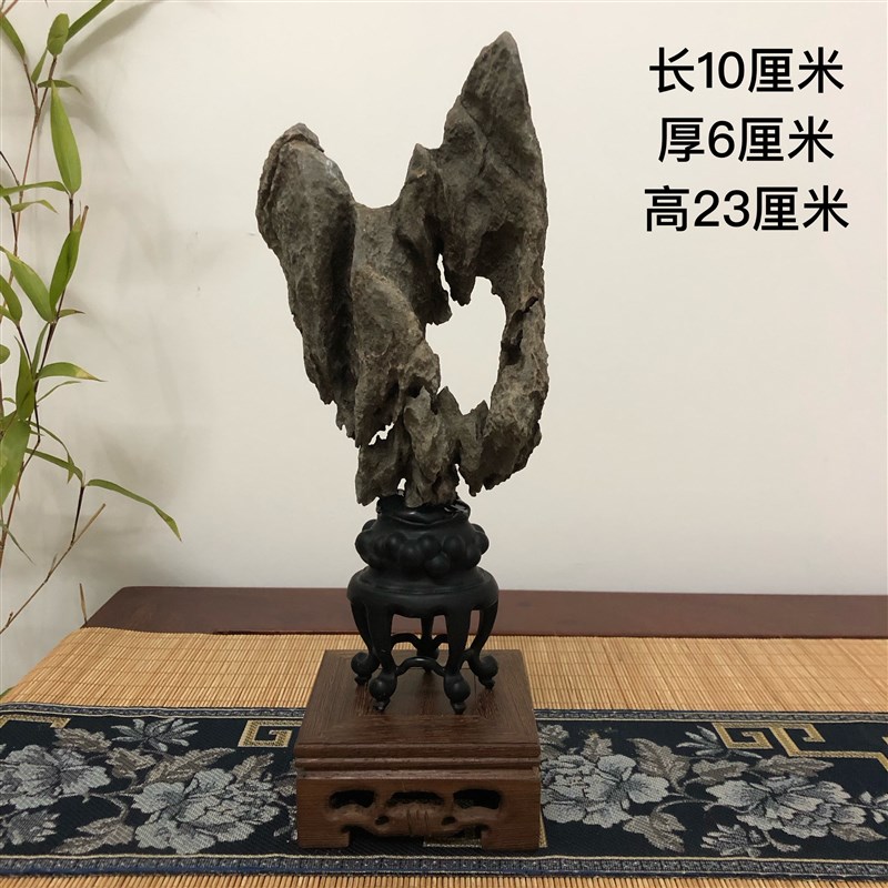 英石观赏石小型太湖石装饰品摆放家居桌面天然奇石客厅博古架摆件