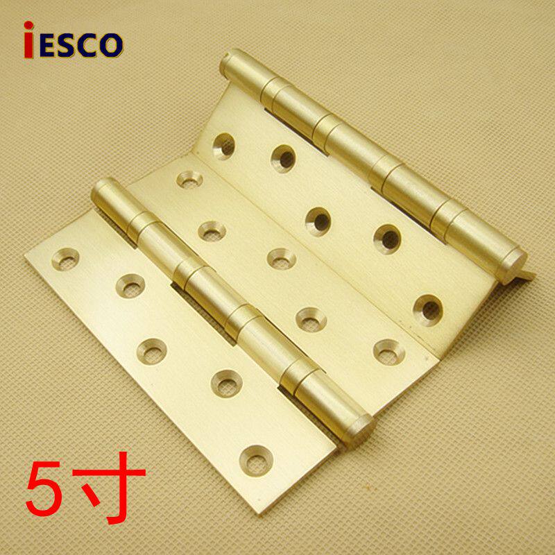 iESCO5寸3.0厚度铜合页房门合页木门平开铰链2片