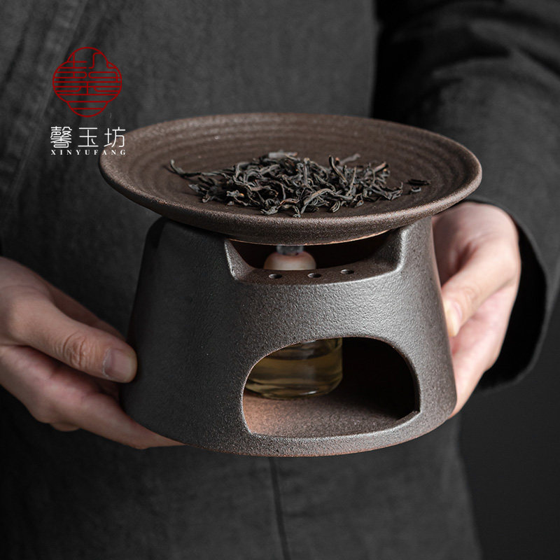 日式烤茶炉酒精灯围炉焙茶器烘茶醒茶茶叶提香器蜡烛加热保温茶炉