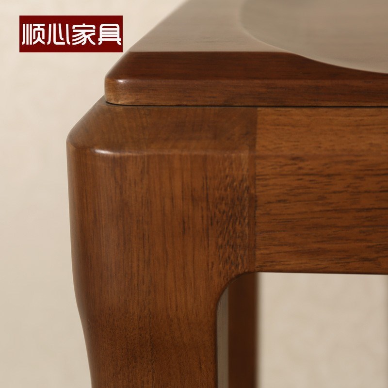顺心家具胡桃楸木全实木花盆架落地式木质花架双层置物花几家具
