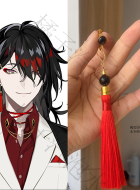 VUP虚拟主播VTuber luxiem组合 英国老司机Vox Akuma同款耳钉耳夹