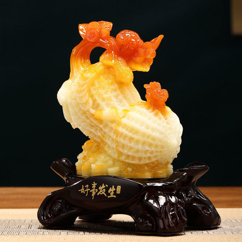 好事花生摆件平安招财家居客厅书柜酒柜装饰品工艺品乔迁新居礼物