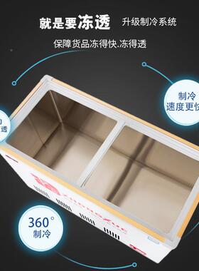 水柜冰箱用冰柜啤酒柜养鱼酒吧大档饮ZS-KK1料卧式排冷商藏展示柜