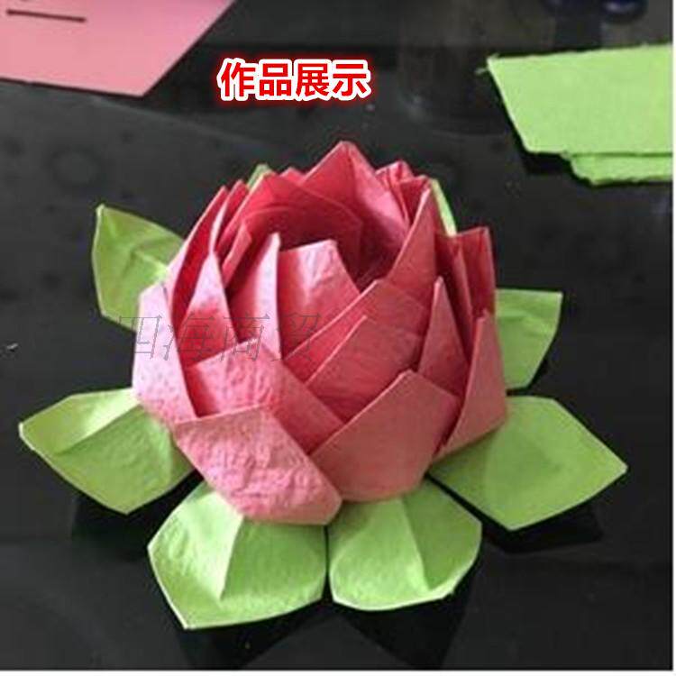 鲜花包装纸材料 新虎手揉纸 皱纹纸 川崎玫瑰花手工折纸 特惠20张