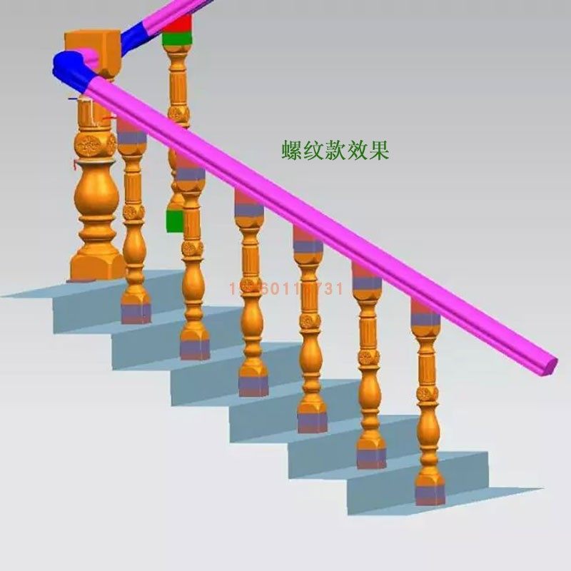 罗马柱磨具现浇楼梯扶手模具水泥欧式阳台栏杆楼梯护栏塑料
