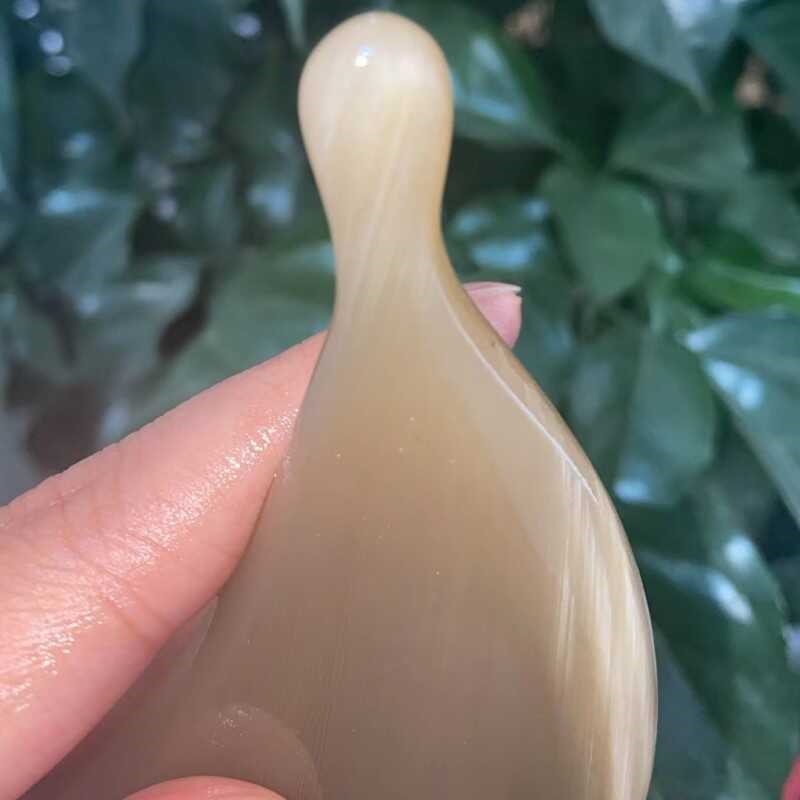 牦牛角刮沙板头皮经络按摩檀木疏通好用正宗好梳子