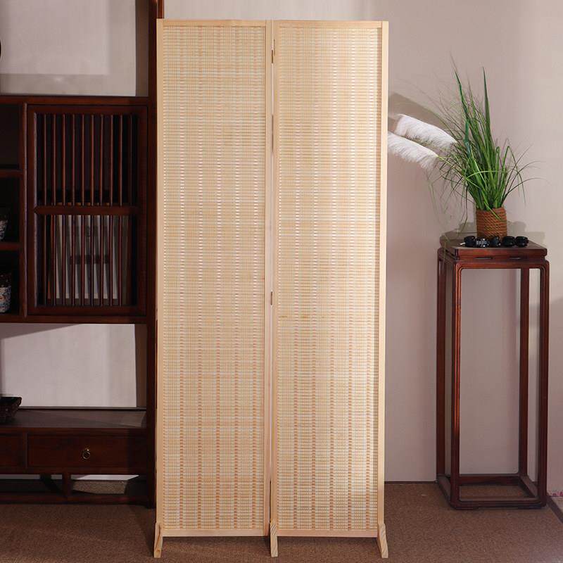 竹编挡简约中式家座001屏用客厅进门屏风隔遮简约断入户装饰移动