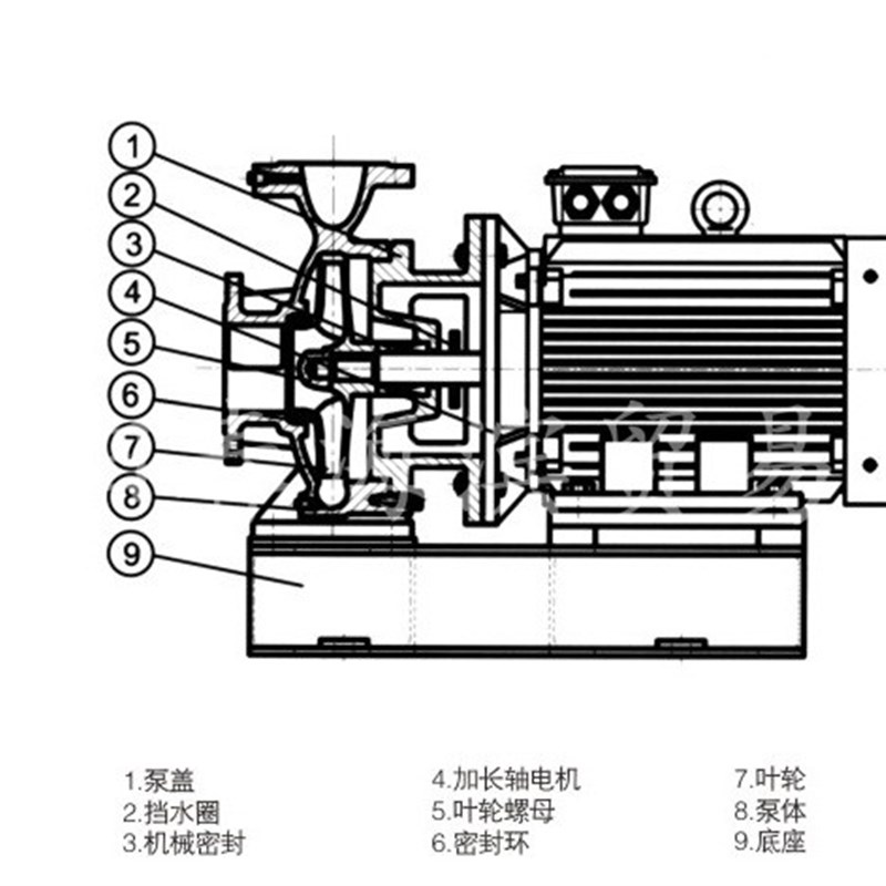 广一空调冷却泵机封 冷冻水泵轴封 直联式KTZ250-200-400A水封
