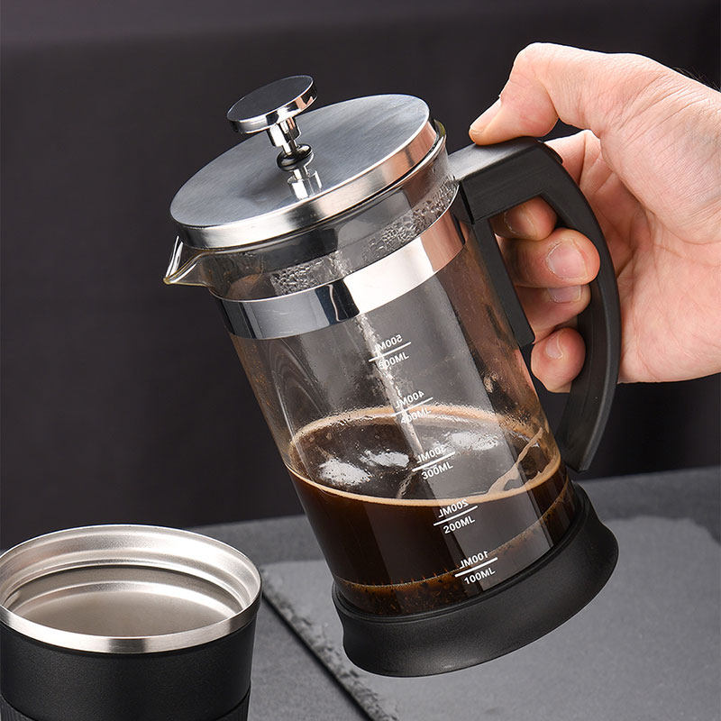 手冲咖啡壶法压壶家用煮咖啡过滤式器具冲茶器套装不锈钢过滤杯子