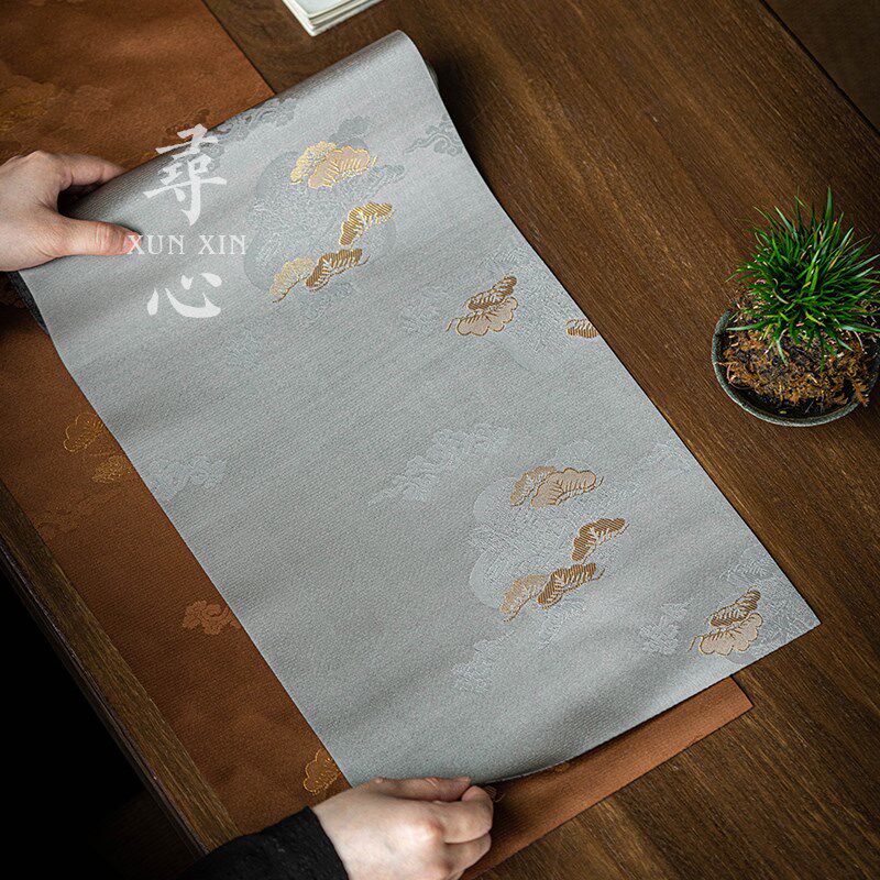 寻心中式织锦茶席禅意防水高端布艺桌旗茶桌布干泡茶垫子茶道配件