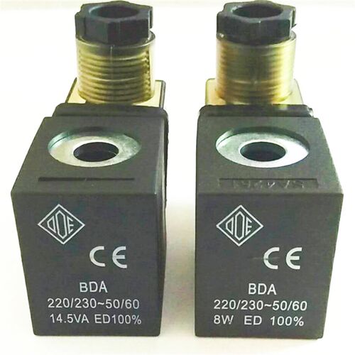 电磁阀线圈BDA 220v/230v 14.5VA/8W 下孔13上孔10 高39MM AC220V