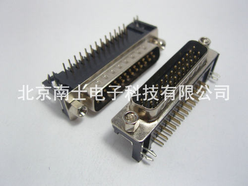优质 镀金 DR25公头 DR25针 DB25接头 90度弯脚 插板 焊板式 并口