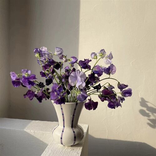 北欧DK大口径陶瓷花瓶轻奢高级感桌面摆件客厅插花鲜花干花花瓶