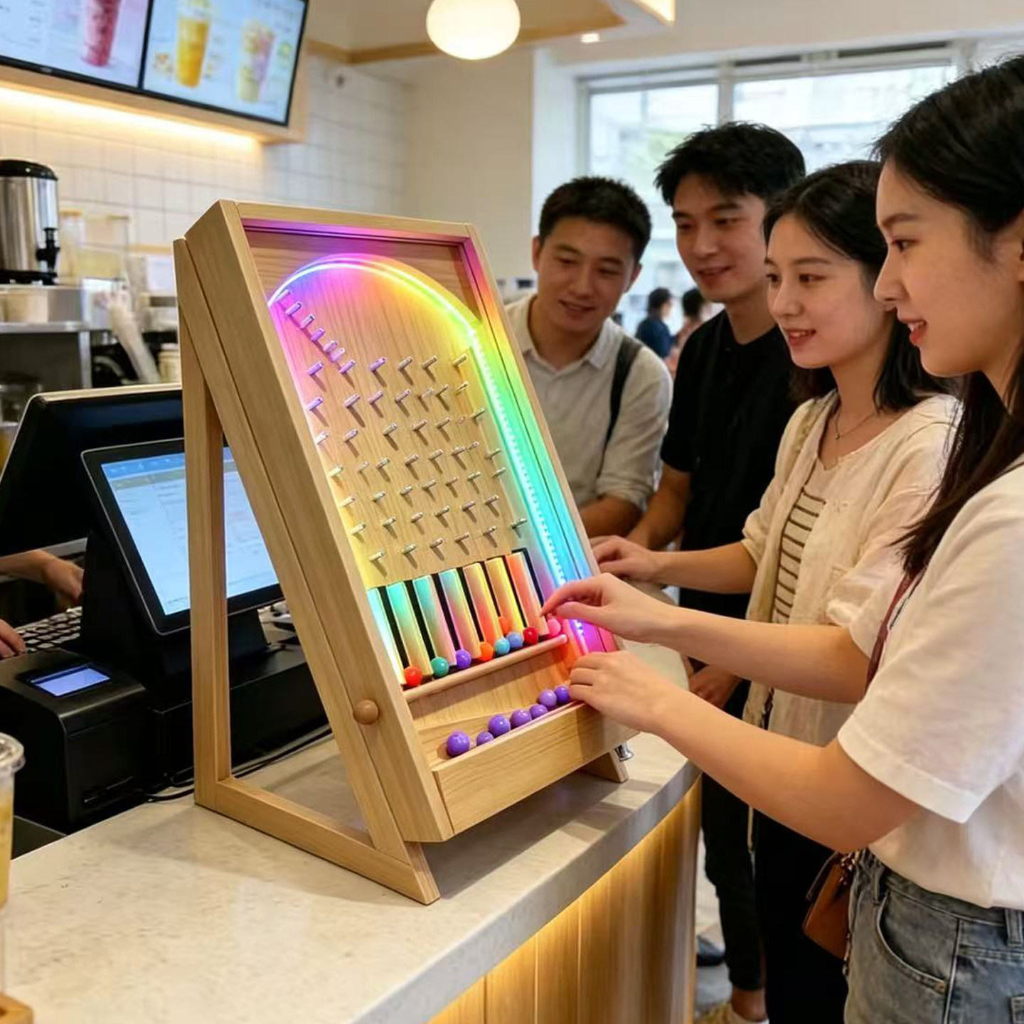 滚珠游戏道具弹珠台抽奖